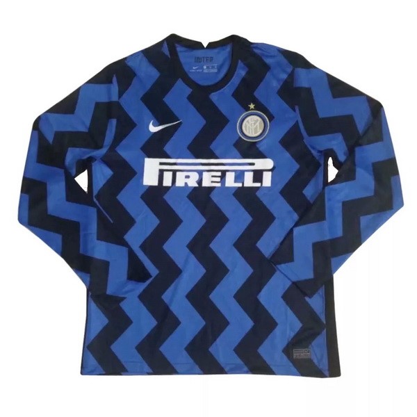 Tailandia Camiseta Inter Milan 1ª ML 2020-2021 Azul